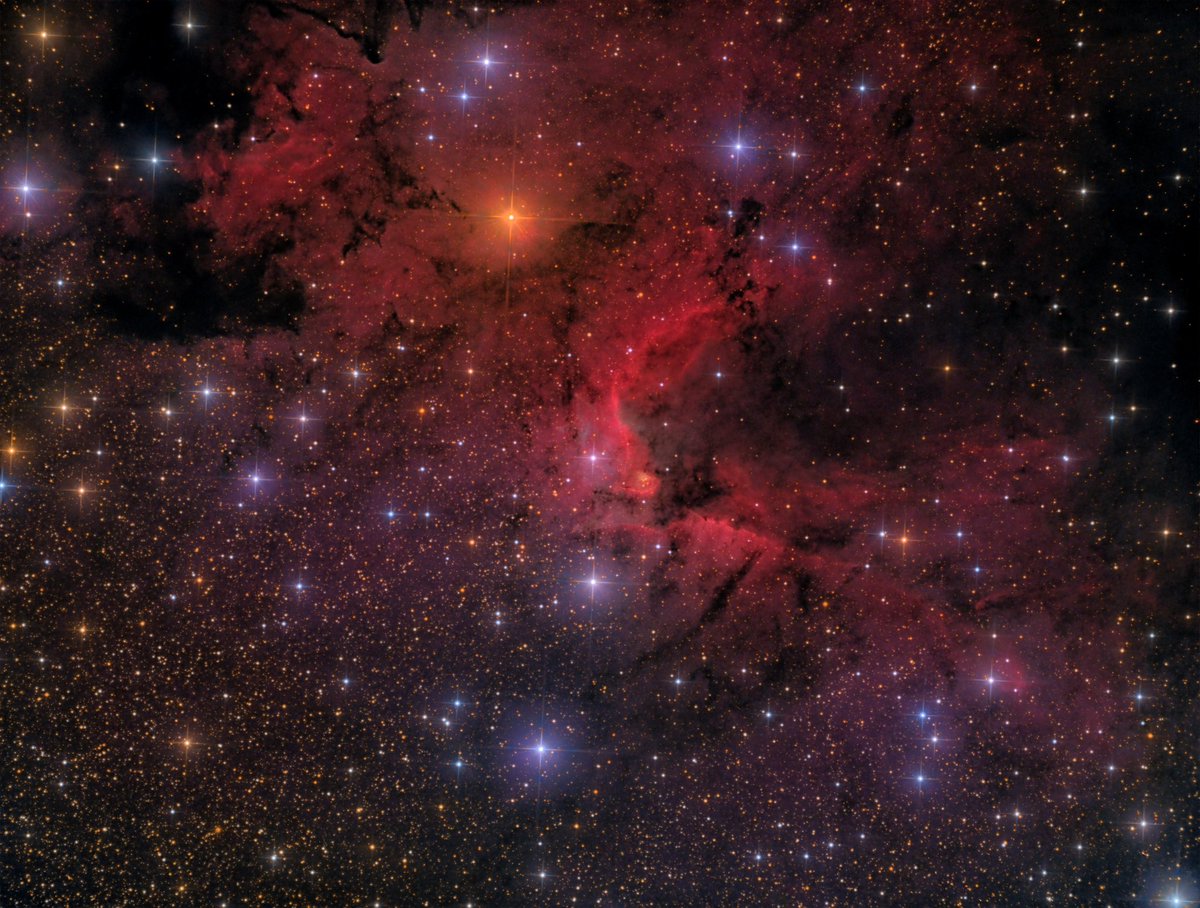 hamzakt's tweet photo. Sharpies 2-155.. 10in Newt, MYT, ASI1600… and yes, a 10in Newtonian can do that #astronomy #astrophotography #sharpless #telescopes https://t.co/ZNyrnlIEBn