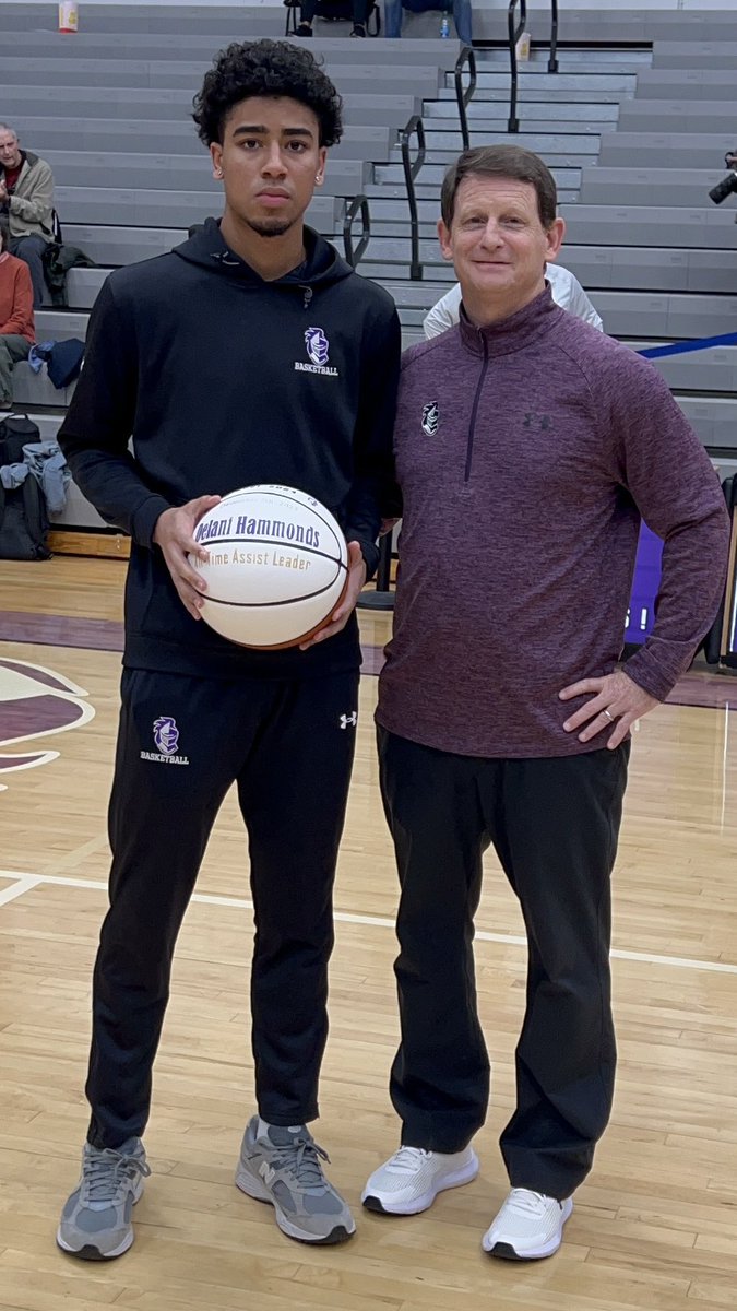 Not only did #AKBasketball get a great team win last night, but #DelaniHammonds was honored as the new career leader in assists in #AKBasketball history! #TCC #OneHeartbeat <a href="/delani_hammonds/">DelaniHammonds</a>