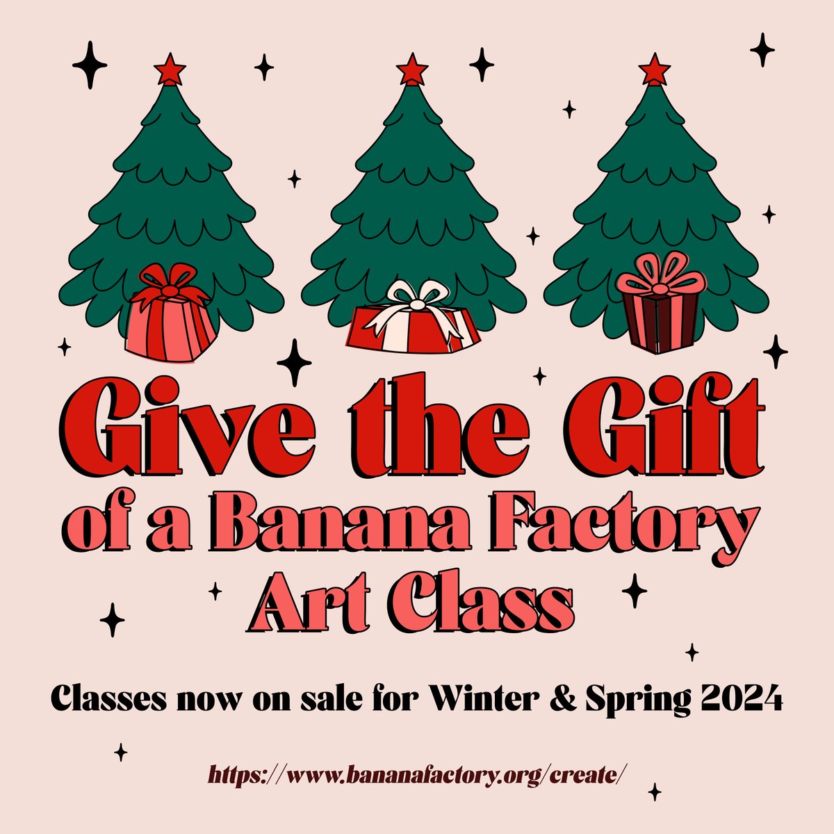 Looking for the perfect gift for that creative person in your life this holiday season? Look no further than a class at The Banana Factory! 🎁 Browse our upcoming classes now and give the gift of creativity👉 brnw.ch/21wFaNo