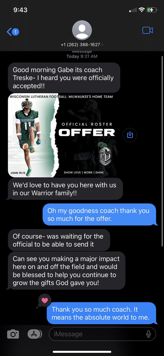 gabekohl44's tweet photo. Thank you so much @WLC_Football and @WLCCoachTreske for the official offer to play for you. It is a true blessing. God is good. @Hono_Football @TVanschelven https://t.co/zCrSBOkHHJ