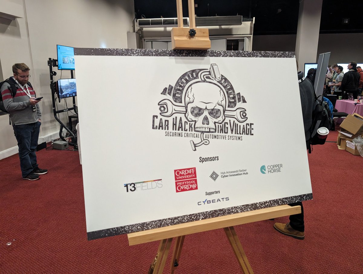 drogersuk's tweet image. A few action shots from #CarHackVillageUK @BSidesLondon