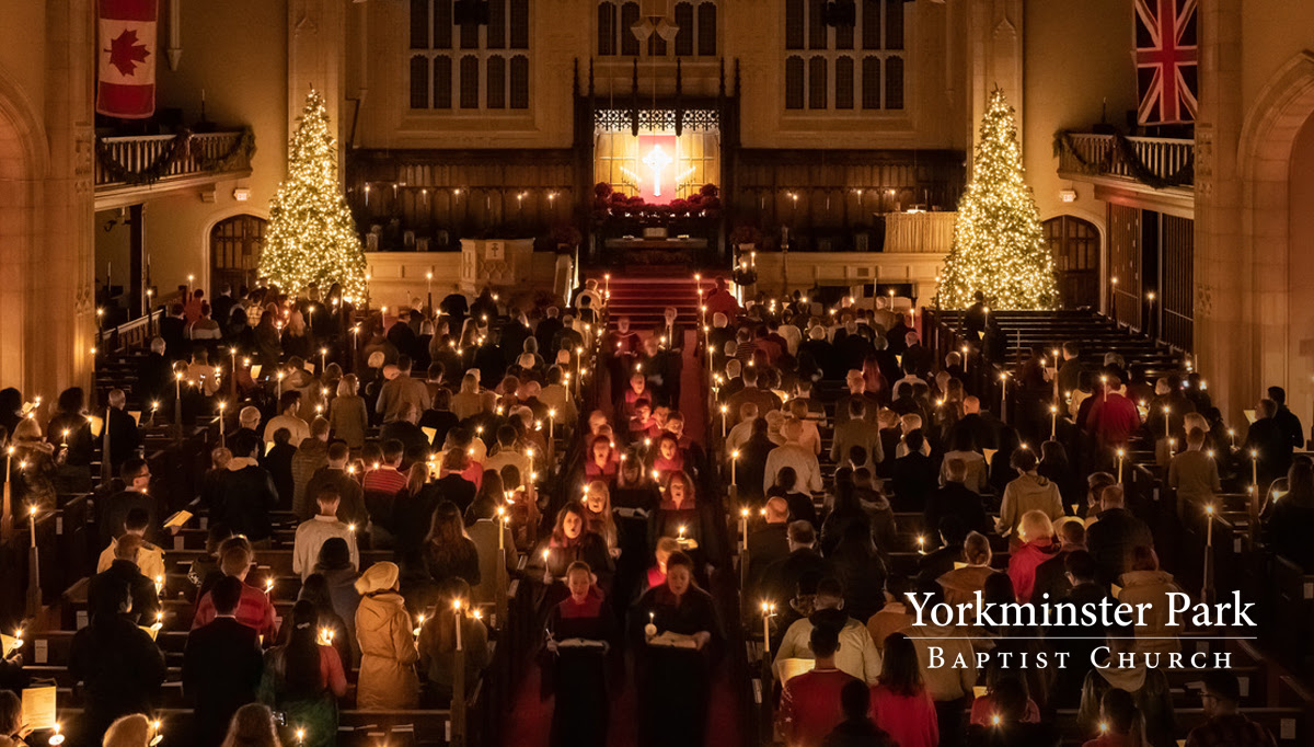 Yorkminster's candlelight service was the first of its kind in Canada. If you're in Toronto tomorrow, the organ recital begins at 4:00pm & the choir processional at 4:30pm -open to all. #Christmas #YorkminsterPark #Toronto #CarolsByCandlelight #AngloProtestant #tradition #Dec10th