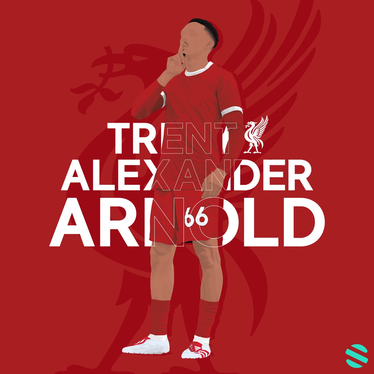 He is him. 🤫

New <a href="/TrentAA/">Trent Alexander-Arnold</a> x <a href="/LFC/">Liverpool FC</a> football illustration!
Available now: 
sportstro.etsy.com/listing/161639…

#trentalexanderarnold #taa #liverpoolfc #lfc #anfield #merseyside #thereds #football #jurgenklopp #liverpoolfans #lfcfamily #lfcfans #liverpool #ynwa #LIVCRY #premierleague