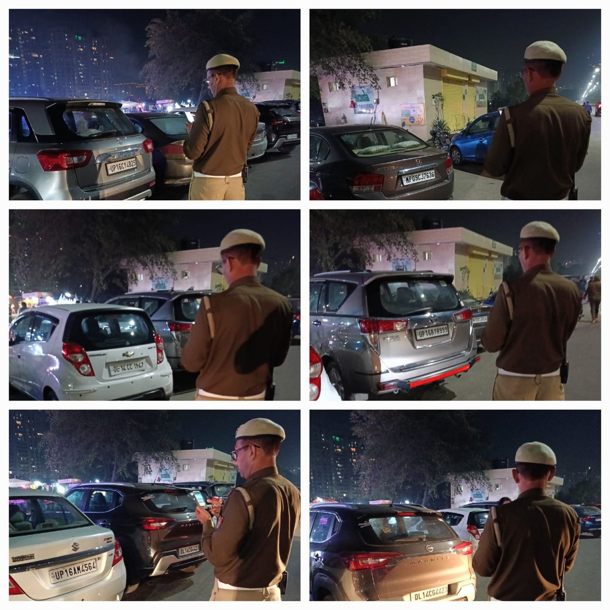 आज दिनांक 09.12.2023 को <a href="/noidatraffic/">Noida Traffic Police</a> द्वारा सेक्टर-74/75/76 सब्जी/फल मंडी के सामने अनाधिकृत पार्किंग/यातायात नियमों का उल्लंघन करने वाले वाहनों के विरुद्ध नियमानुसार आवश्यक कार्यवाही की जा रही है।
यातायात हेल्पलाइन नं०–9971009001