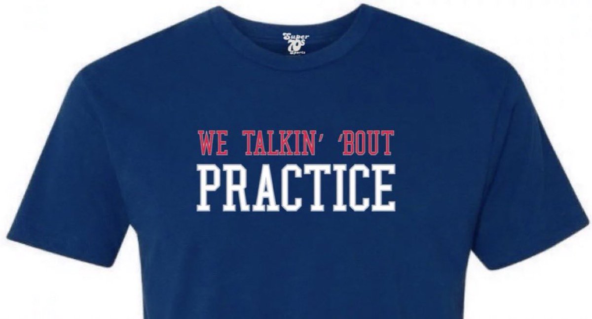 “Listen, we talkin’ about practice. Not a game. Not a game. Not the game. We talkin’ ‘bout practice, man. What are we talkin’ about? Practice? We talkin’ ‘bout practice, man.” 👉 super70ssportsstore.com/products/talki…