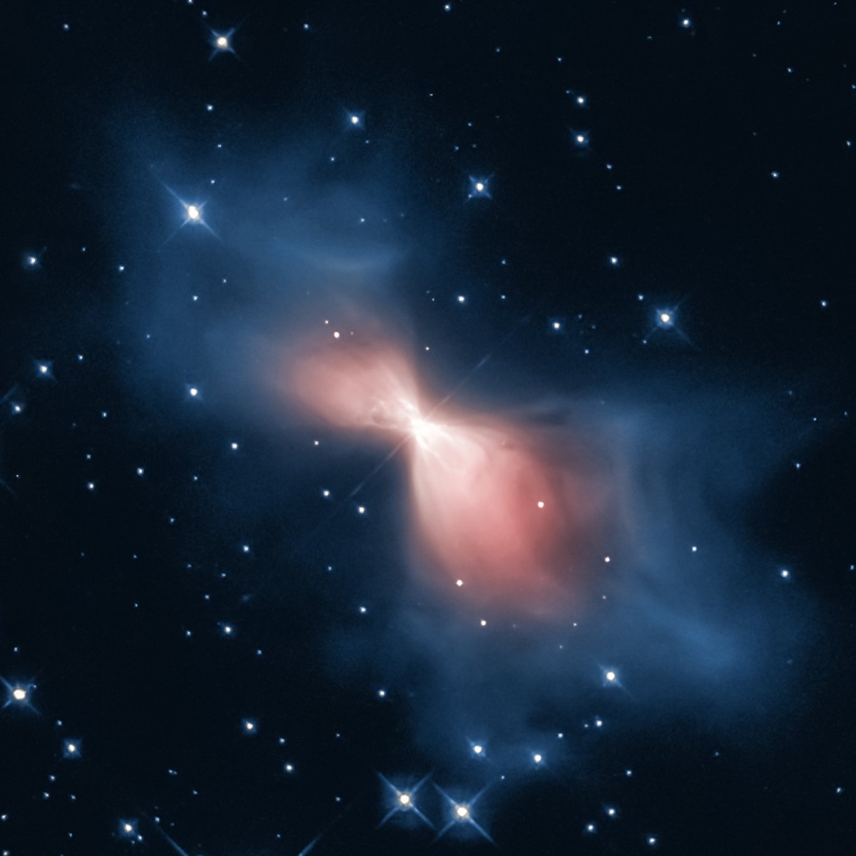 GioAlbLat's tweet photo. Boomerang Nebula, personal processing raw Hubble data. Blending HSO with HSS. #telescope 
#astronomy #astrophoto #astropics
#astrofotografia #astrophotography 
#deepsky #deepskyphotography #nebulae

#hubble #hubbletelescope 
#nasa https://t.co/tGW9xjt2Sr