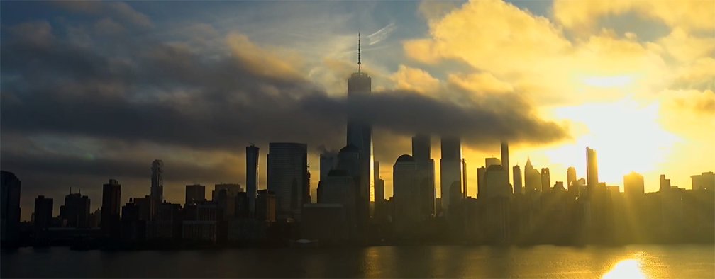 This morning's sunrise in NYC.