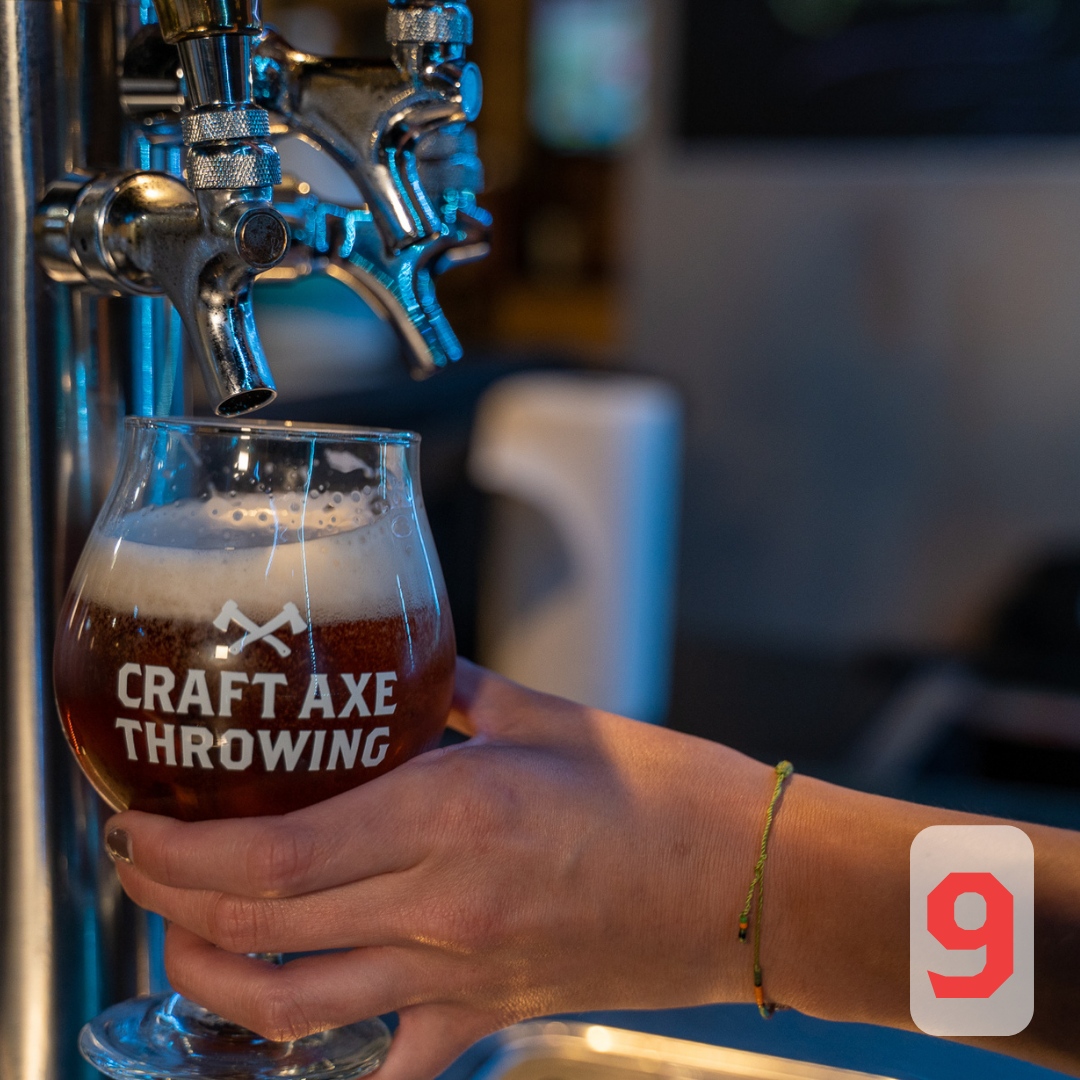 craft__axe's tweet photo. 🎄✨ On the 9th day of AxeMas, my true love gave to me... 9 kegs for a-pouring! 🍻🪓 Because nothing says "Happy Holidays" like a keg and a well-thrown axe! At Craft Axe Throwing, we're turning the yuletide up a notch – because who needs mistletoe when you have axes to throw a... https://t.co/b8kBSfzYr0