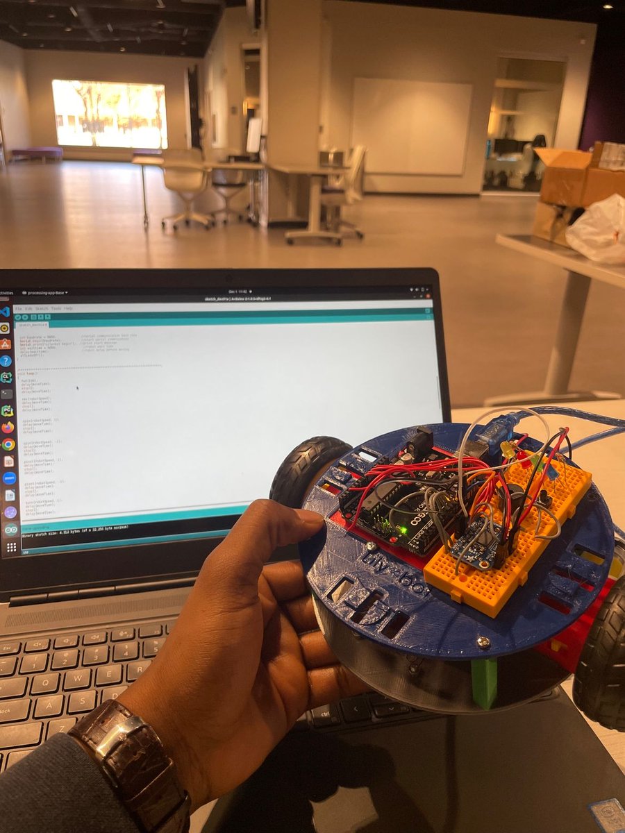 NoireSTEMinist's tweet image. It is such an honor to see my #RoboticsForTheStreets being used for communities that may have never seen STEM before. #Blessed2BABlessing #NoireSTEMinist @SloanFoundation @oshwassociation
