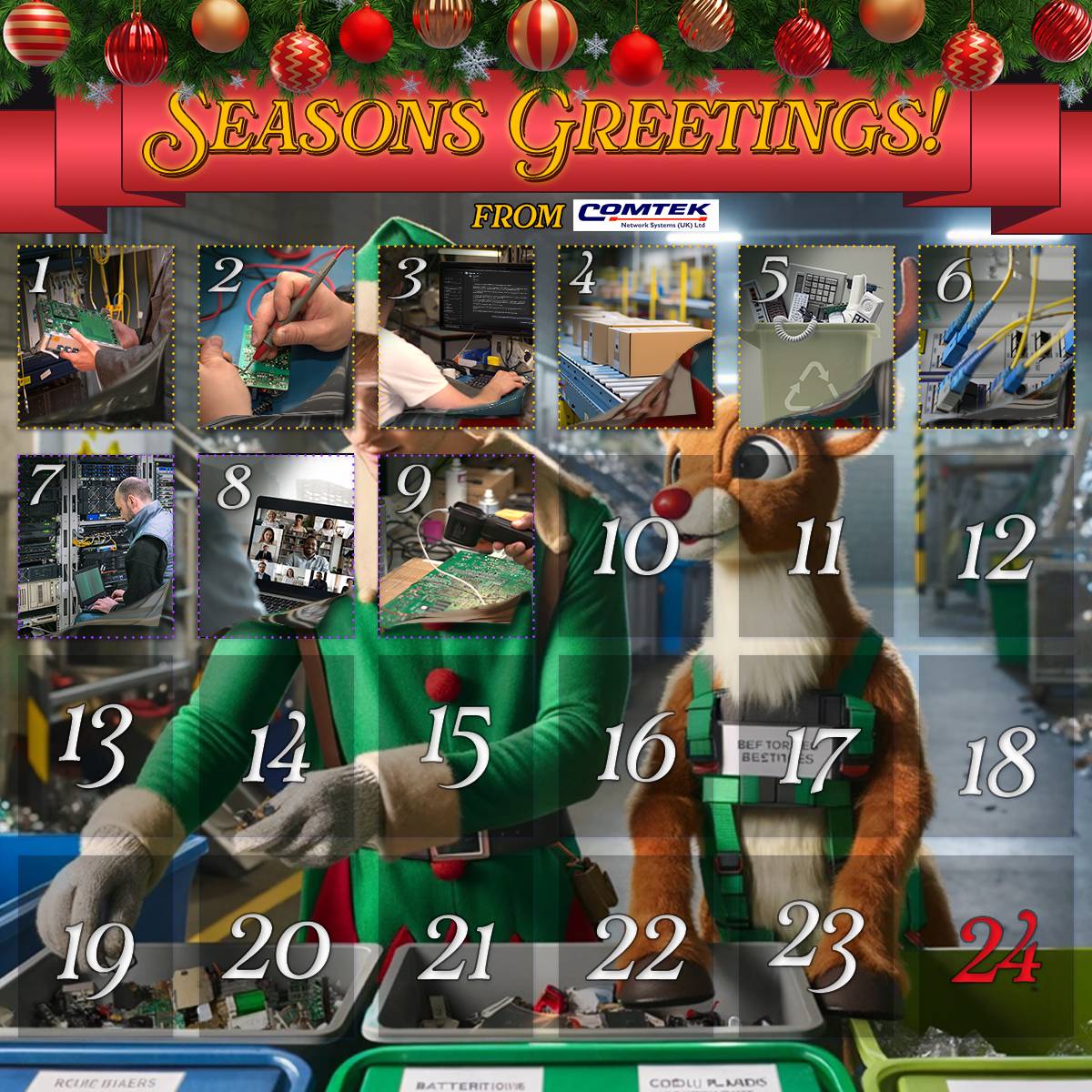 ComtekUK's tweet image. 🚀 Day 9 of the Comtek Advent Calendar: Advanced Repair Technologies in Network and Telecoms 🚀 
 
 Welcome to Day 9 of our Advent journey! Today, we’re diving into the advanced technologies Comtek employs specifically in the repair of network and telecoms hardware. #ComtekAdvent