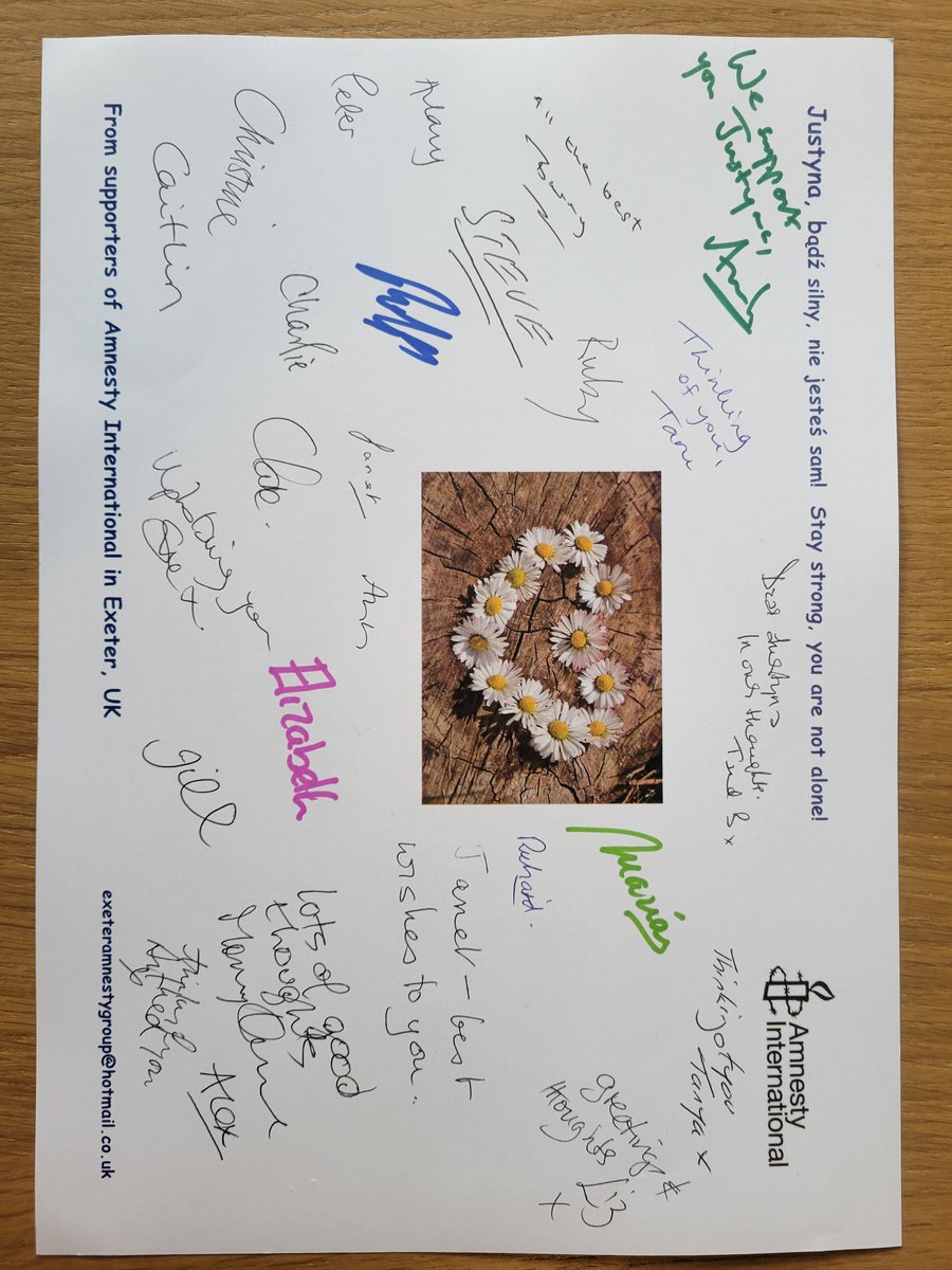 #IAmJustyna #exeteramnesty