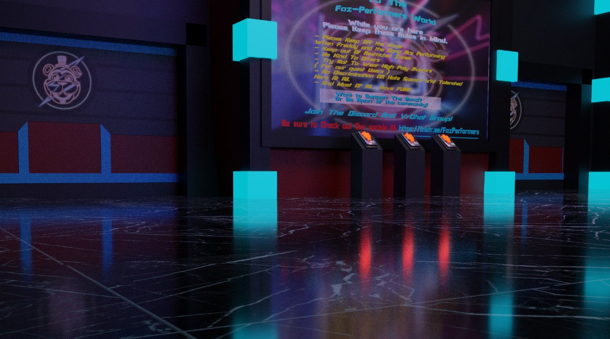 FPerformersReal's tweet photo. Thank you everyone, for coming to the unveiling of our Official VRChat World!
We all look forward to giving you even more Faz-mazing shows like last night.
- Roxy https://t.co/7VESs5cP5Z