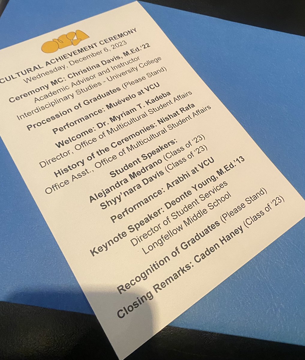 It was my honor and privilege to serve as the keynote speaker for the VCU Office of Multicultural Student Affairs Cultural Achievement Ceremony. 

Thank you again to @vcu omsa for entrusting the Keynote address to me! 

“DNote is now the Keynote”