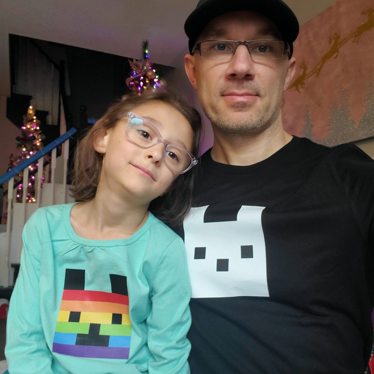 Bella and I had some CUBS printed on t-shirts from the local print shop. 

We think they came out pretty cool! 🌈