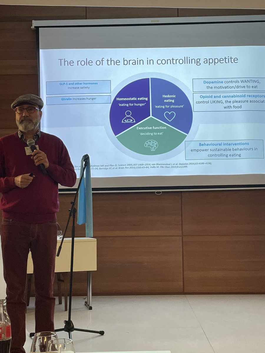 Did you know how our brains control our thoughts around appetite! No! But I do now thanks to Dr Arya Sharma! 
#ECPOTraining2023
#ECPO
#ICPO