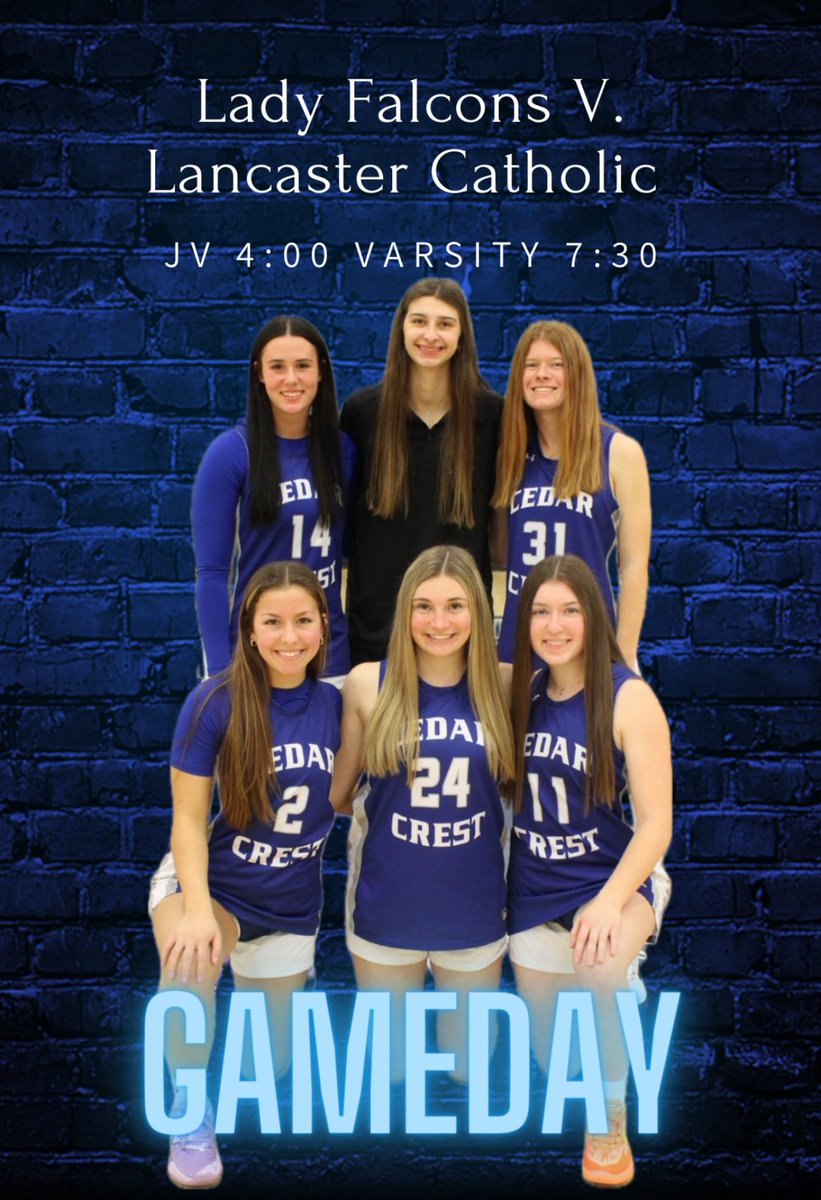 Let’s pack The Cage as your Lady Falcons take the court tonight!!

Game streamed on youtube.com/@CCHSToday?fea… 
<a href="/CLSD_Schools/">Cornwall-Lebanon SD</a> <a href="/CCHSFalcons/">Cedar Crest Athletics</a>
