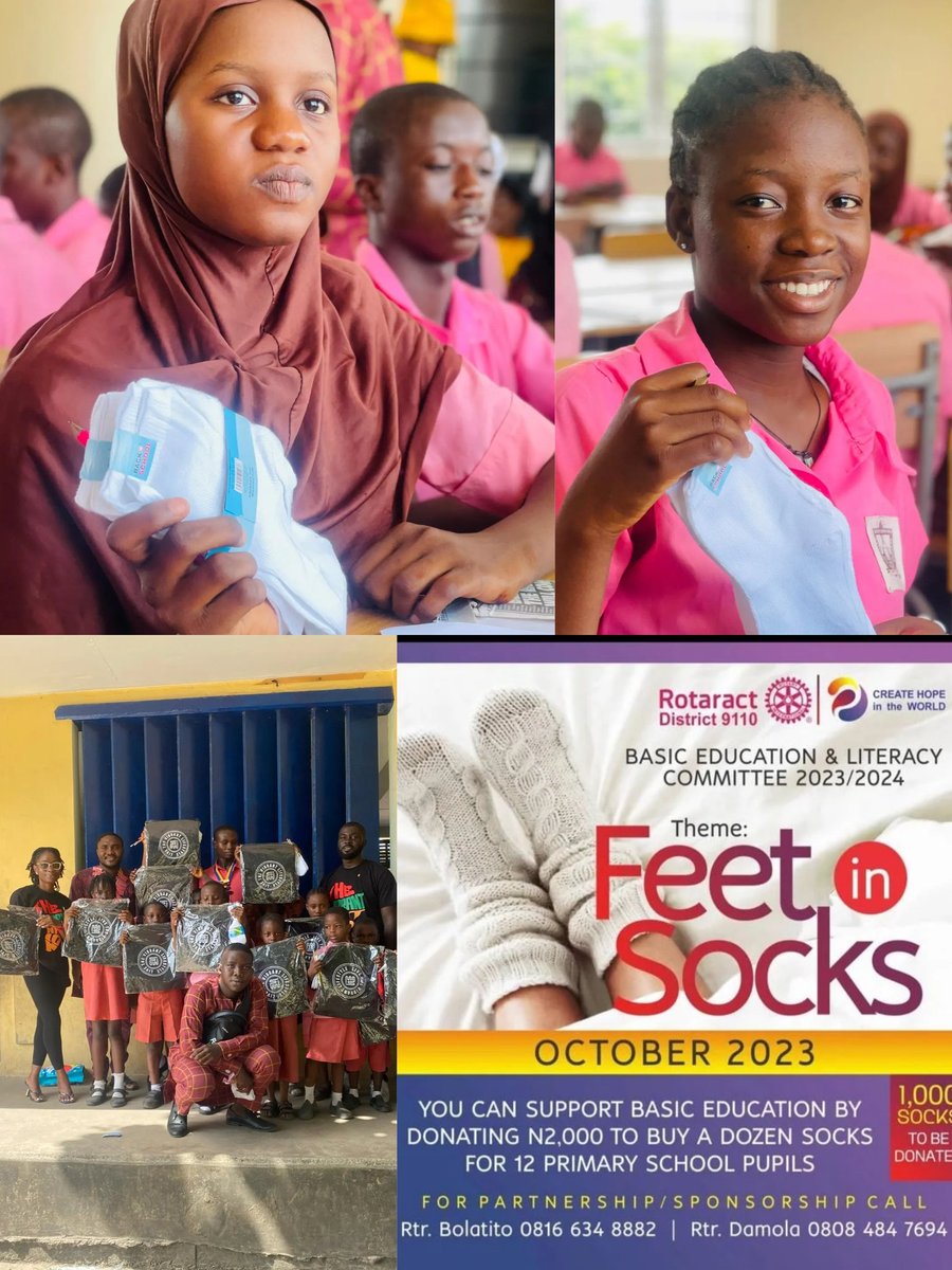 Project Feet in Socks: Warming hearts and feet at Ikoyi Nursery and Primary School! ✨

Over 900 students received socks, school bags were awarded to top performers, and writing materials were distributed to all. 

Project Chairperson: Rtr  Bolatito Daramola @dsocialchanger