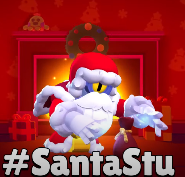 🎁SORTEO DE 3 SKINS SANTA STU + PIN + SPRAY + PROFILE ICON!🎁 ✨Requisitos ✅Follow @carrascoosaa & @ReconicEsports ✅RT♻️ Y MG❤️ Sorteo termina el 20 de diciembre🫂 Mucha suerte a todos💜 #BrawlStars #BrawlTalk #SantaStu