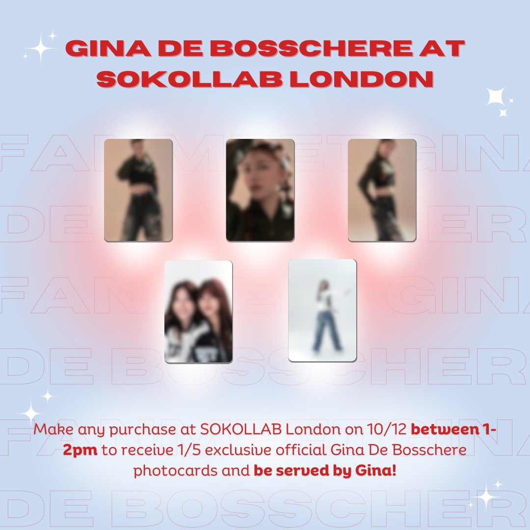 sokollab_uk's tweet photo. 🚨 SURPRISE ANNOUNCEMENT 🚨

LONDON, YOU'RE UP NEXT! Gina De Bosschere will be clocking in for a SOKOLLAB LONDON shift tomorrow and serving customers between 1:00PM - 2:00PM 🤭

Don't miss out on this special chance to interact with her ♥️

📍SOKOLLAB LONDON
🗓️ December 10, 1-2PM https://t.co/HFRUBGDkPv