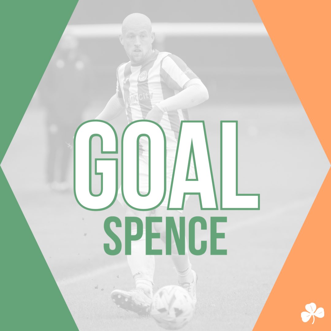 54’ - GOAL! What a strike! Spence fires it in off the underside of the bar from just outside the box! MK Irish 2-1 Crawley Green #UpTheIrish #NonLeague #SSML