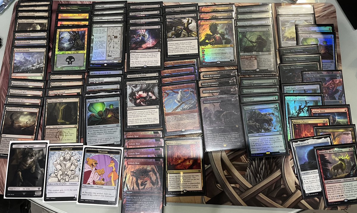 heres the list. switched lightning bolts for pushes last minute. Sideboardguide also coming soon