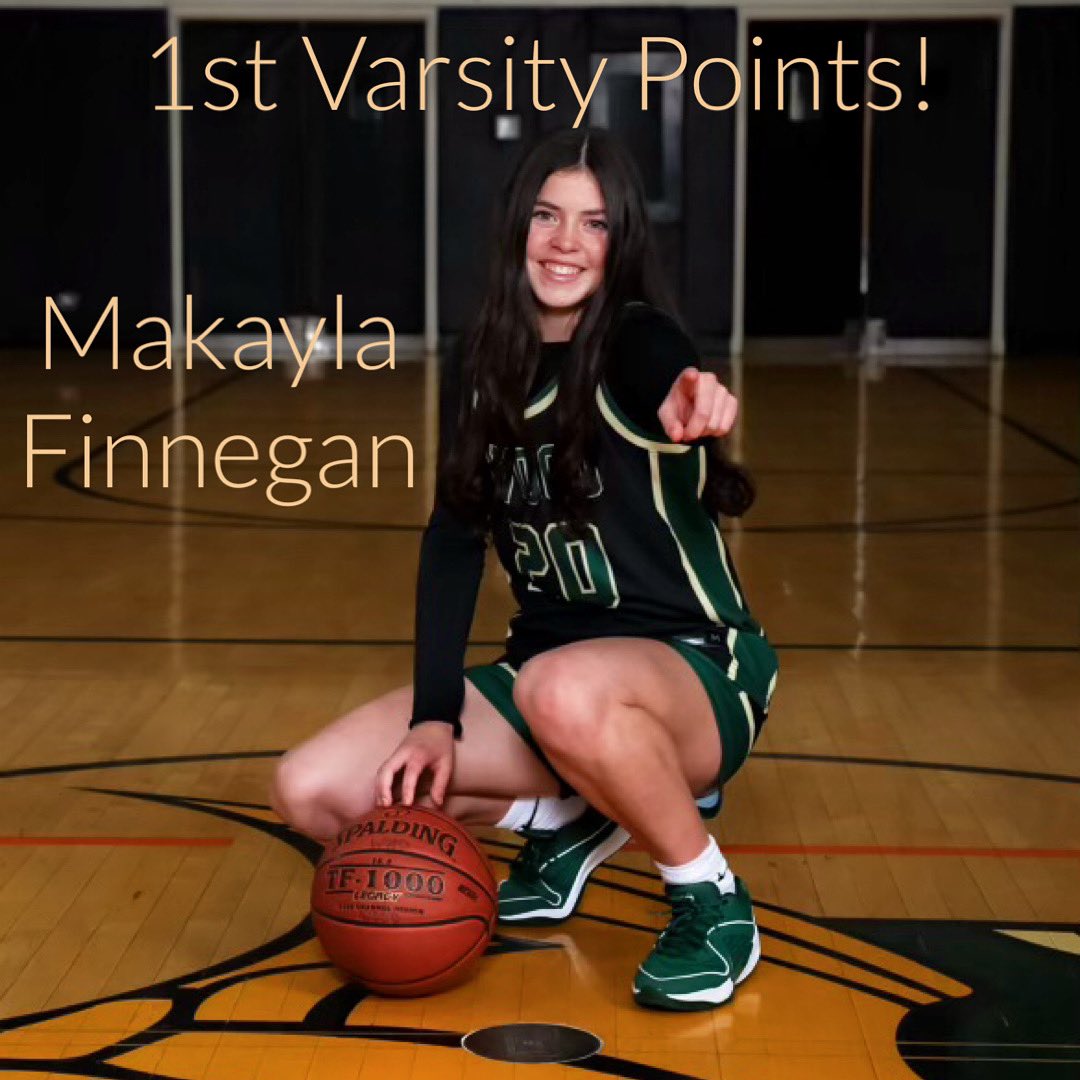 WoodGirlsBball's tweet image. Congratulations to freshmen Makayla Finnegan who scored her first varsity points in her first high school game and went on to chip in 8 points to help the team to victory!