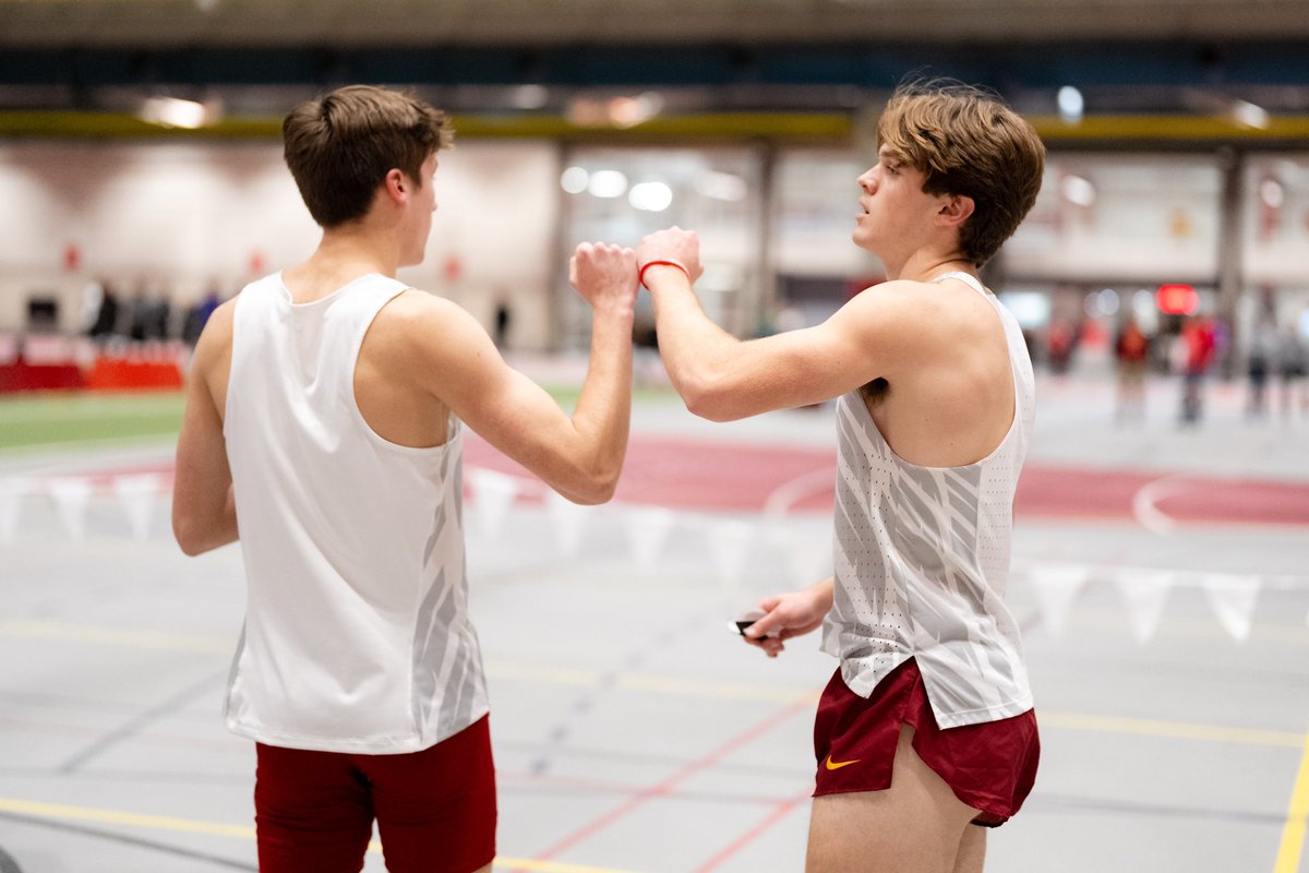 One-two finish in 60m hurdles. 

1. Jack Latham // 7.95 (#8 ISU)
2. Alec Carr // 8.01 (#10 ISU)
6. Grayson Hartman // 8.36

#CycloneSZN