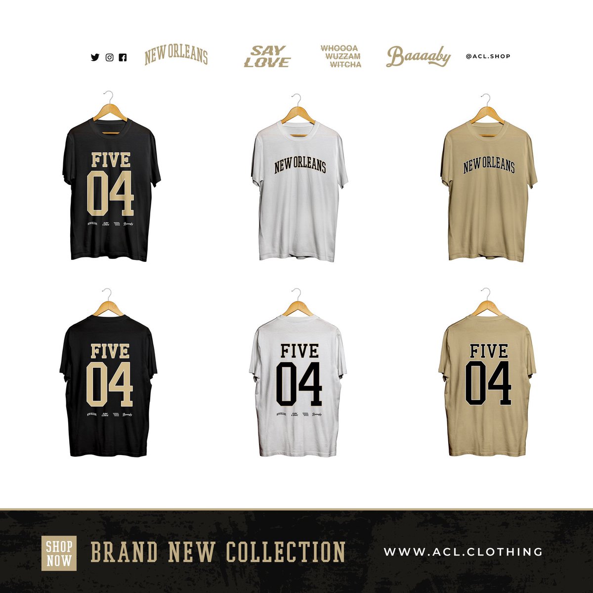 NOLA 504 Tees -> SHOP NOW acl.clothing