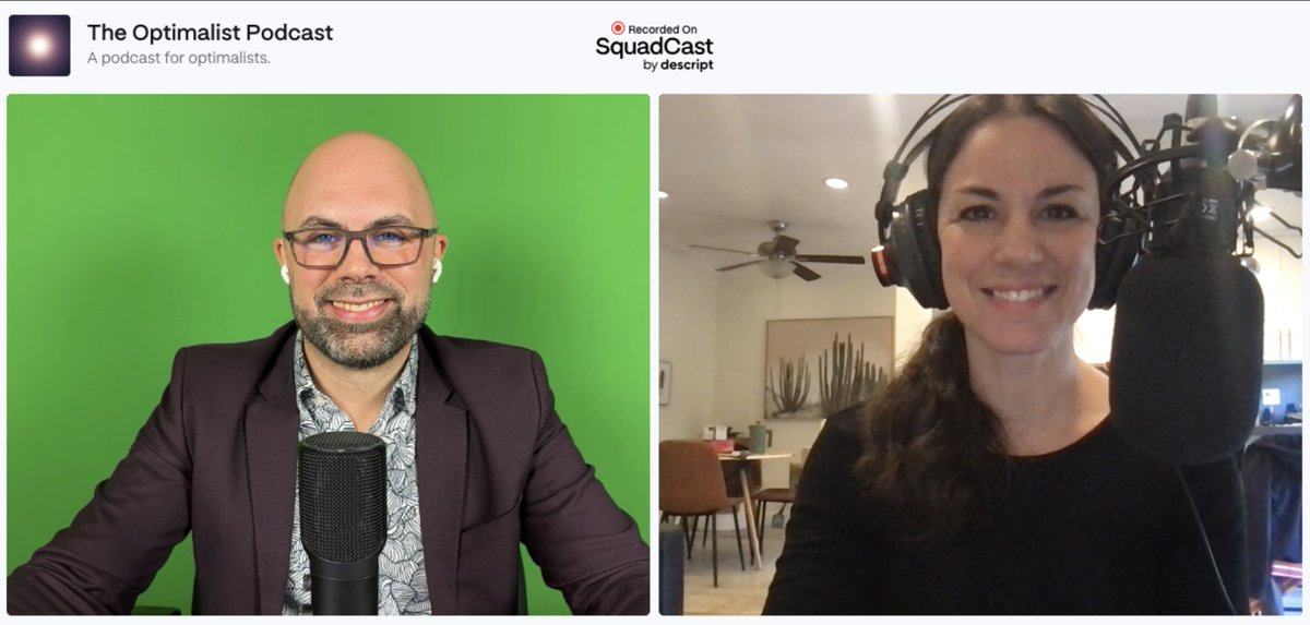 Nothing like some Saturday time with someone in my time zone! Thanks to @MisterCavey of @TeachersOnFire for joining me in the virtual studio today for the #Optimalist. Exploratory conversation is my favorite. Coming soon!