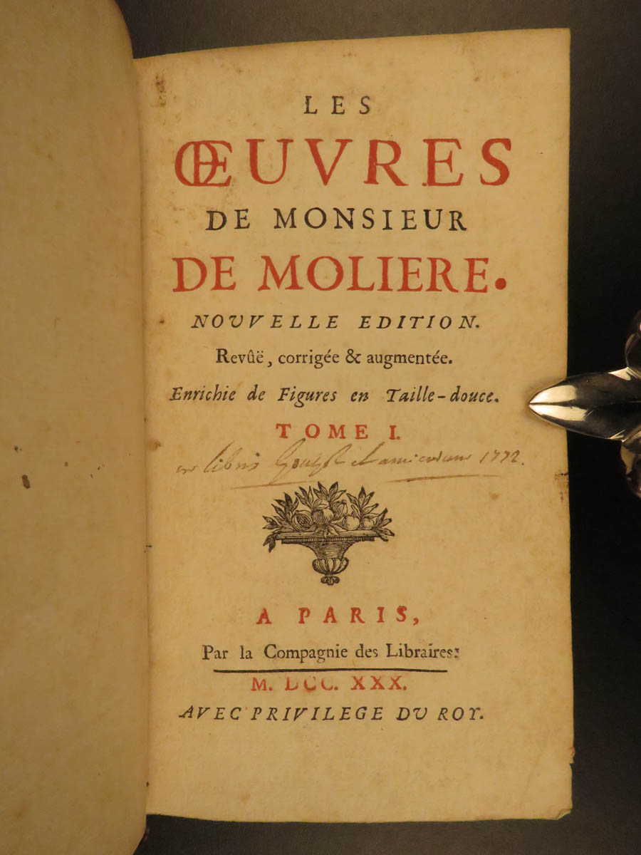 SchilbRareBooks's tweet image. 1730 Molière's "Oeuvres de Moliere". ow.ly/mPKt50QgR7Y

#Literature #French #Engravings #Moliere #RareBooks #SchilbAntiquarian #Story #Books #Reading #History #VintageBooks #Bibliophile #OldBooks #BookHaul #Booktok #InstaBooks #Bookstagram #BookHunters #RareBookDealer