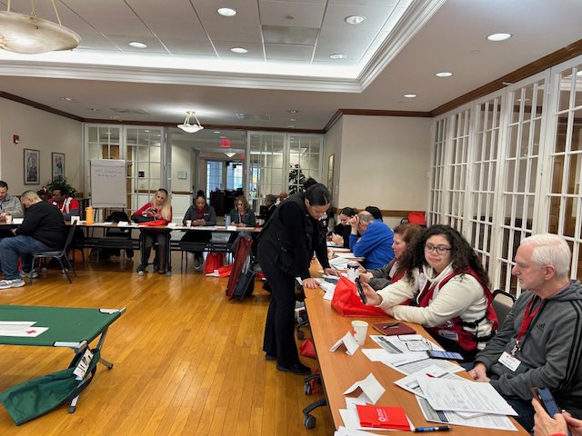 NanFranceschi's tweet photo. Today!! We trained over 20 Disaster Action team members how to respond to higher level response ๐ค #DatSimulation #DisasterResponse #americanredcross #NJREDCROSS #funday https://t.co/Qm26m07KMH