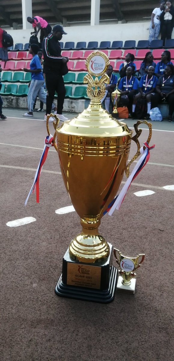 NCPB Men Handball team retained the East and Central African Federation Handball Championship trophy the won last year in Zanzibar while the ladies came in second.