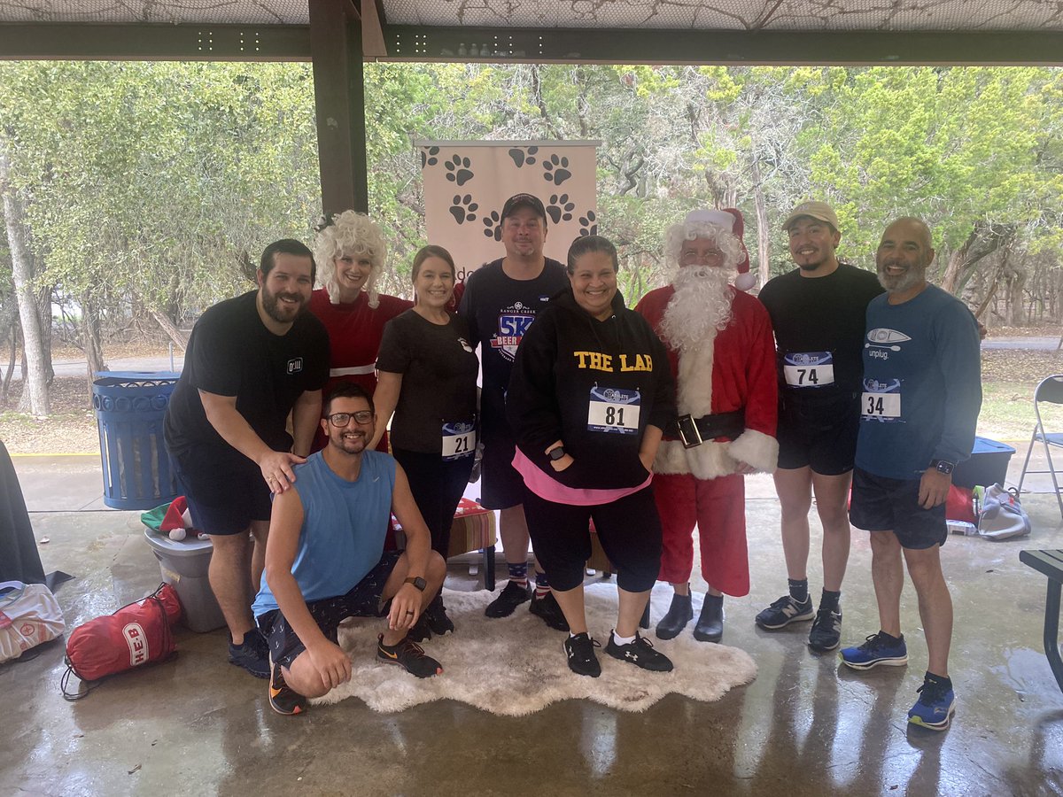 The Nimitz Code Green Team killed it at the Jingle Paws 5k this morning! Santa and Mrs. Clause confirmed that we’ve been good this year. We love our monthly races! #healthyeducators