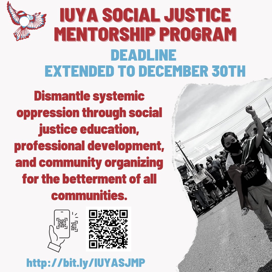 Apps are now open for IUYA SJMP. Anyone who has been directly impacted by immigration is welcome to apply. Be part of a program that helps foster the next generation of revolutionary immigrant leaders fighting for our liberation. DEADLINE IS DECEMBER 30th! bit.ly/IUYASJMP