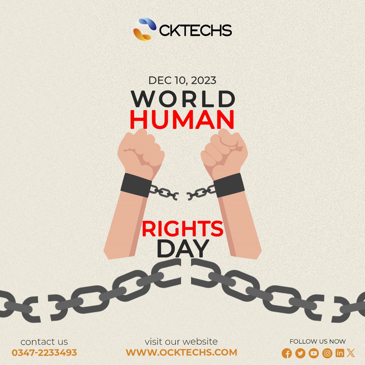 OckTechs's tweet photo. We are celebrating world human rights day
The day also serves as call to action for individuals, communities and government to unhold and defend human rights in their respective spheres
#WorldHumanRightsDay
#HumanRights
#ocktechs
#humanrightsdaywithocktechs https://t.co/6Sfy7TdOqK