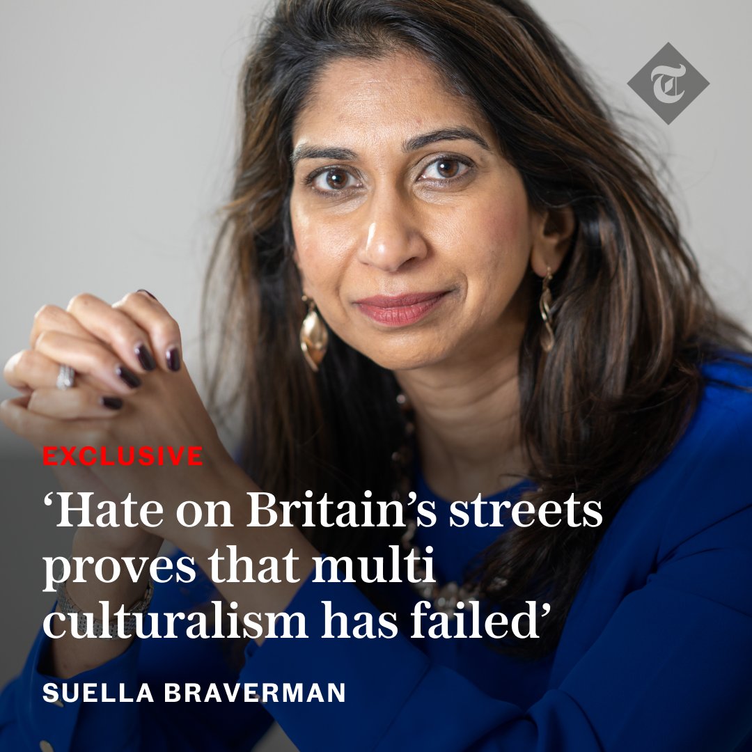Telegraph's tweet image. Suella Braverman, the former home secretary, shares her concerns about radicalisation in our schools and the normalisation of anti-Semitism.

Read the full exclusive interview here 👇
telegraph.co.uk/politics/2023/…