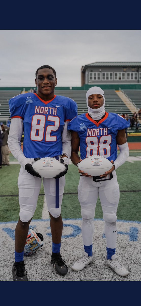 Blessed to be named MVP of the @NorthSouthFB All Star Game along side my teammate and brother @jacaribennett