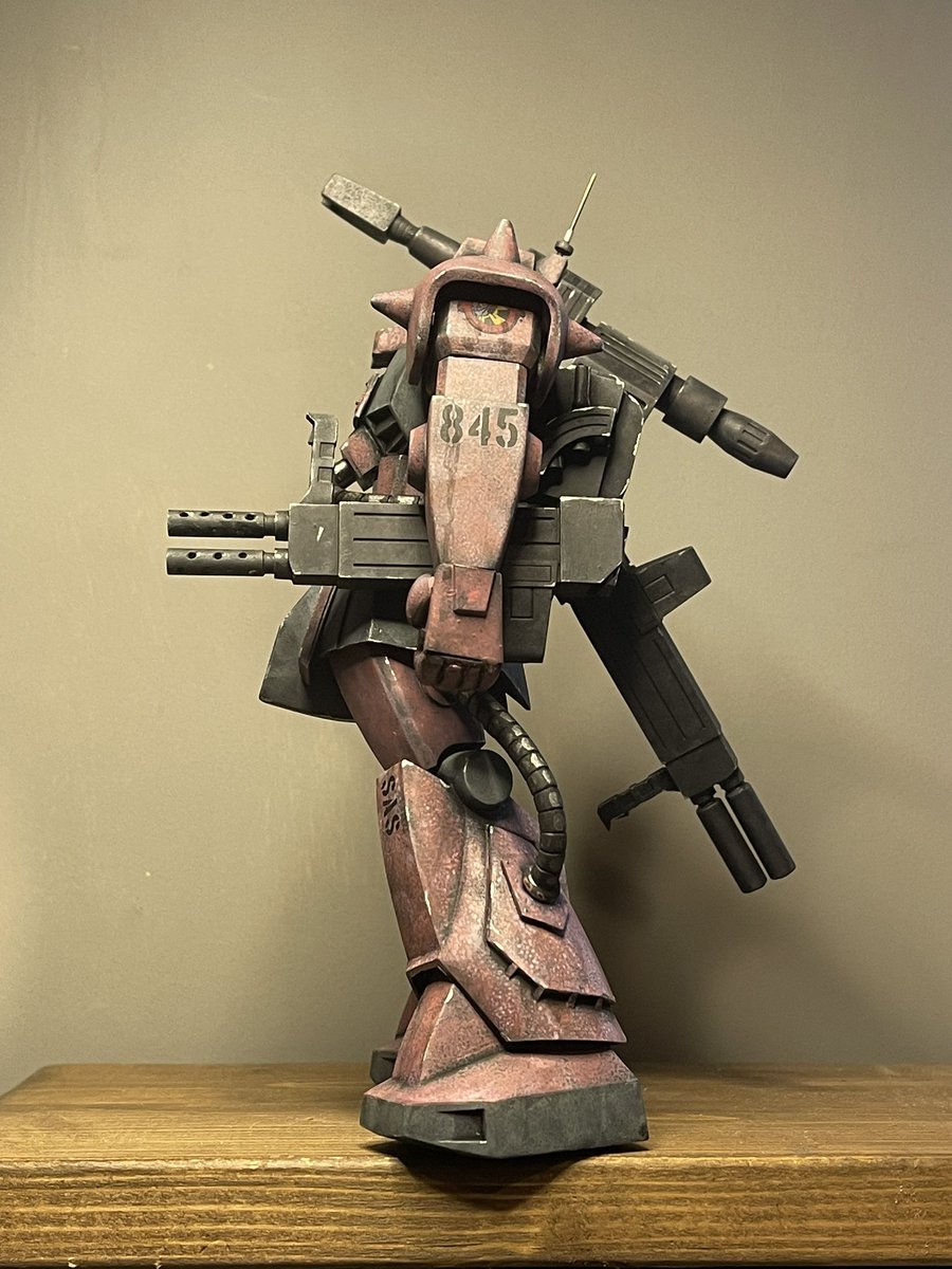 MSV再販願いコンペ完成 『ザクキャノン／ピンクパンサー部隊所属845番