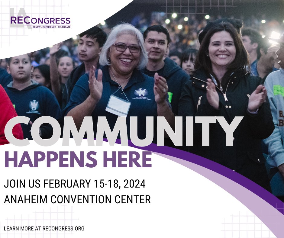 Embrace the vibrant spirit of community at #RECongress! Every interaction, every shared prayer, and every conversation is a step toward building a stronger, united family of faith. #BeLoved #YourPathAwaits recongress.org/register