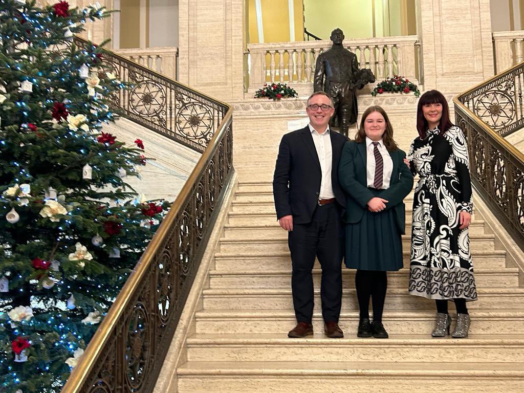 SistersIN_Stra's tweet photo. Congratulations to Hope who was selected to make a speech at the ‘2048 The Future is Now’ event held at the Stormont parliament building in Belfast this morning, 12 young female students shared their vision of Northern Ireland in front of a VIP audience. https://t.co/5q5SPwuC4J