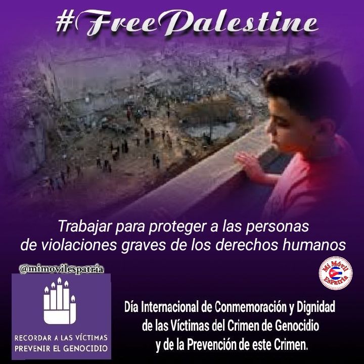 @CubaMinjus #FreePalestine 
#MiMóvilEsPatria 

Basta de genocidio