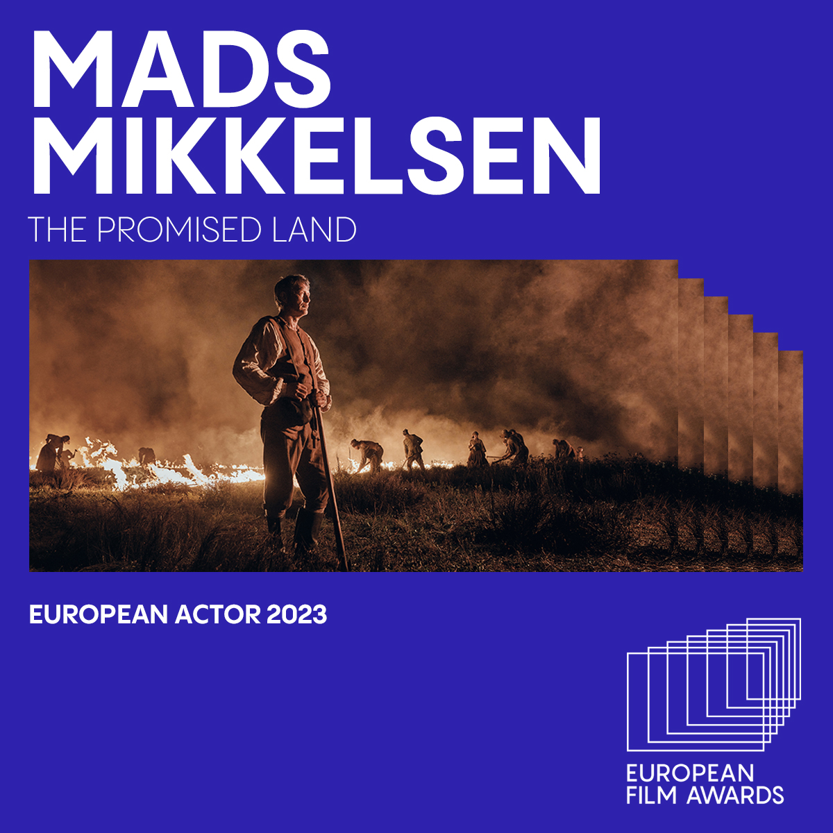 For his performance in THE PROMISED LAND Mads Mikkelsen is awarded European Actor 2023. 🎭 Congratulations! 🎉🎬 #europeanfilmawards #monthofeuropeanfilm