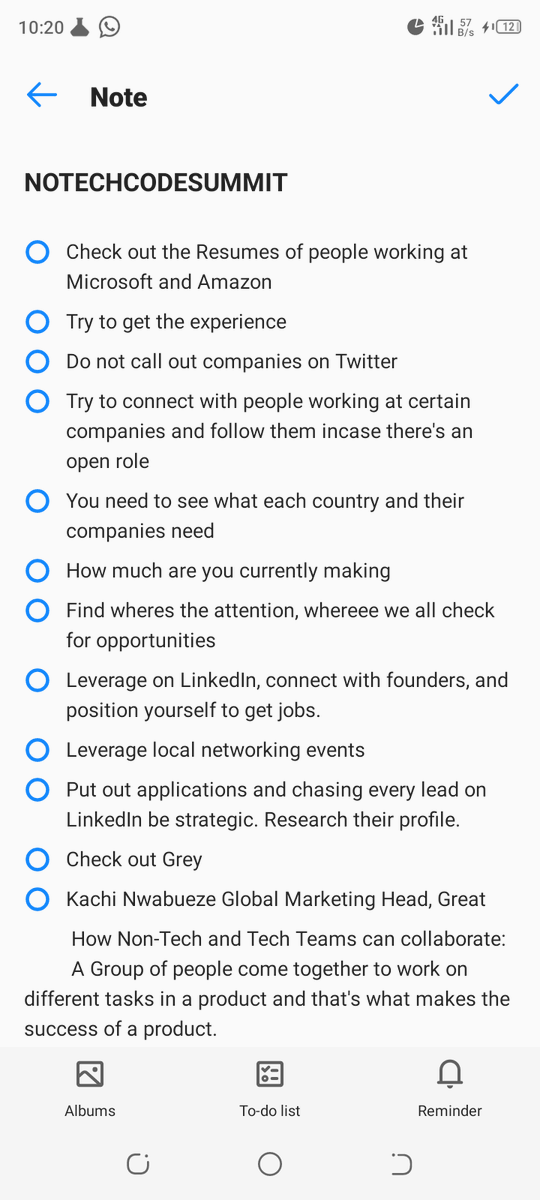 EbuhWhitney's tweet photo. I was Soo excited about today's event, that I took down some points and this is my #day6ofPmConsistency
#NoCodeTechSummit2023 https://t.co/M03XAtD34t