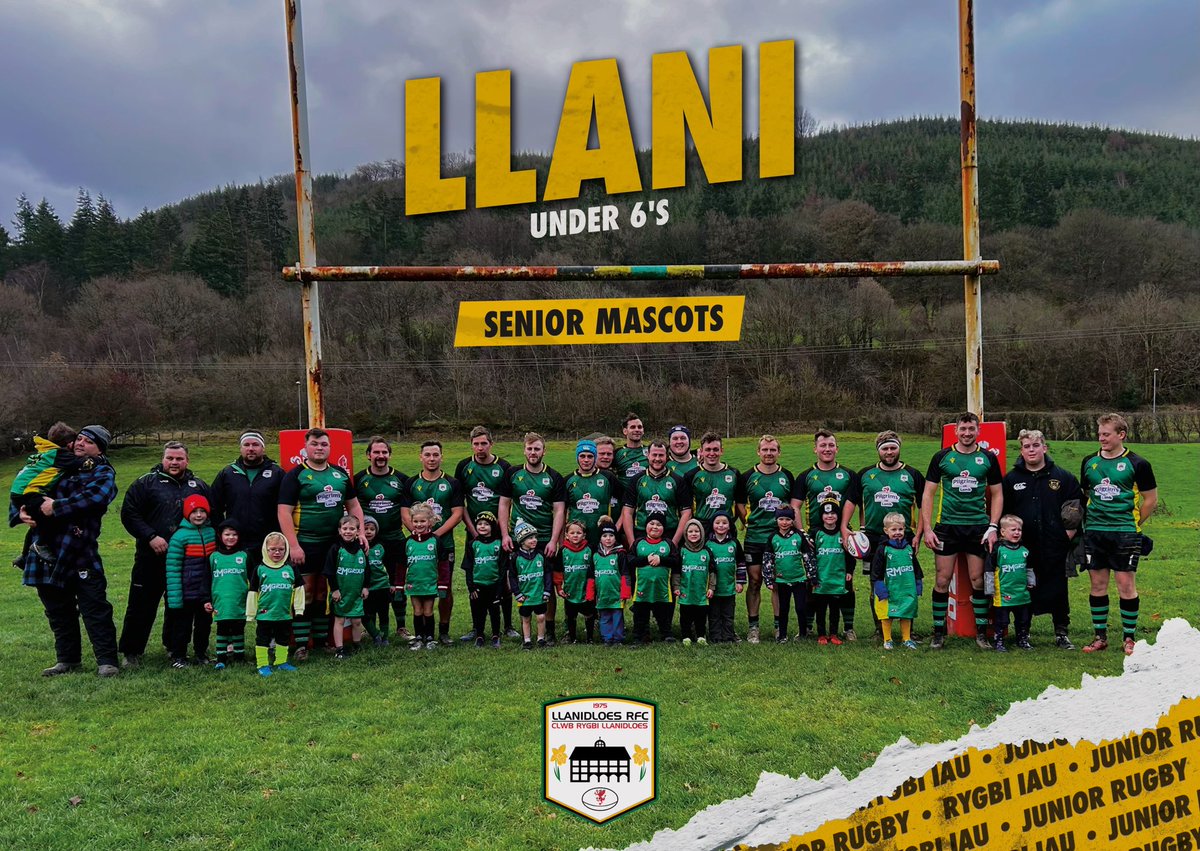 Our under 6 players joined us for today’s home game vs Wrexham 2s as match day mascots! ❤️ 🏉 Llanidloes RFC 17 - 0 @wrexhamrfc 2s #LlaniRFC #RoleModels #Matchday #Mascots #Llanidloes