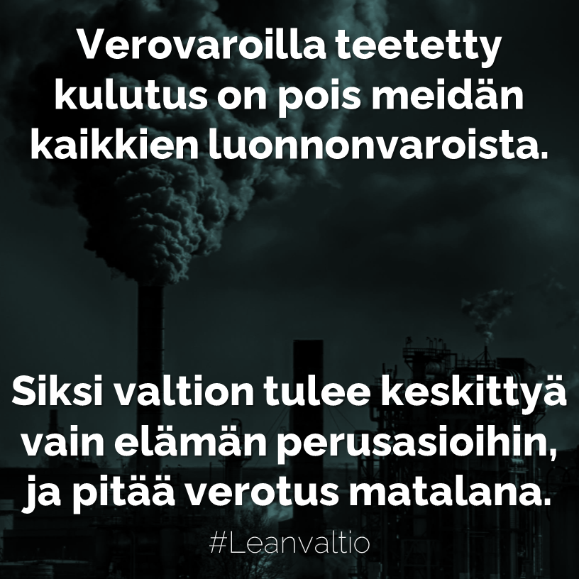 leanvaltio's tweet image. Ei ole mitään järkeä tehdä enempää hommia, ennen kuin #leikattavaalöytyy, #elpymispaketti, #kehitysapu, #maahanmuutto yms. asiat on leikattu budjetista. Muuten kovalla työllä tehdyt rahat stressioireineen, sairastumisineen yms. menevät kankkulan kaivoon, kuten vientimetsätkin!
