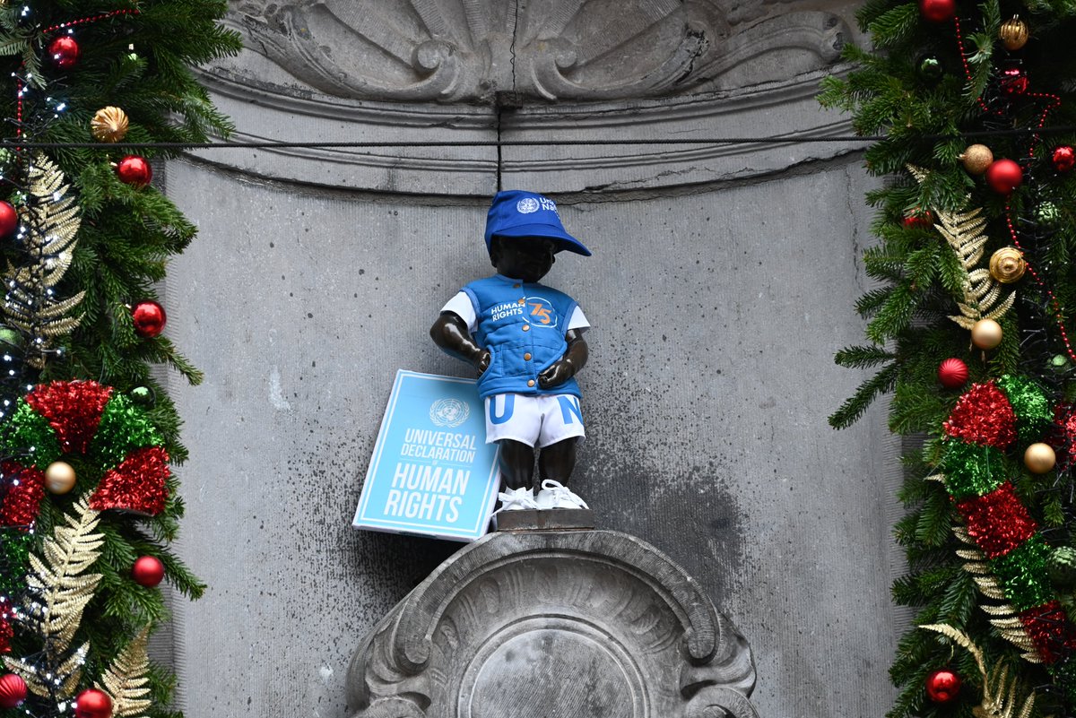 UNHumanRightsEU's tweet photo. Like Manneken-Pis and Jeanneke-Pis join us to mark the 75th anniversary of the Universal Declaration of Human Rights in Brussels and around the world!

Learn about your rights
find out about the #Humanrights75 initiative
join us and #StandUp4HumanRights !

https://t.co/HTyINSvrDz https://t.co/Mr9HUYbdT3