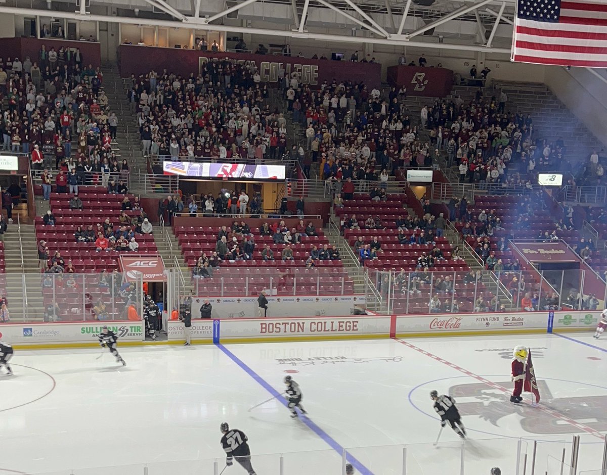Imagine a lower bowl of students, surrounding the ice, completely hostile crowd? That would make too much sense.