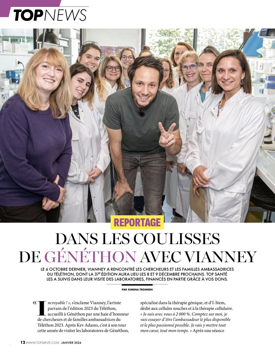 #Vianney un magnifique parrain du <a href="/Telethon_France/">AFM-Téléthon</a>. Sensible, humain, généreux. Ce soir c’est 3637 pour faire avancer la recherche et donner de l’espoir à tous ces enfants et leur famille. Aucun enfant ne devrait endurer une telle épreuve @VianneyMusique <a href="/FranceTV/">France tv</a> <a href="/topsante/">Top Santé</a>