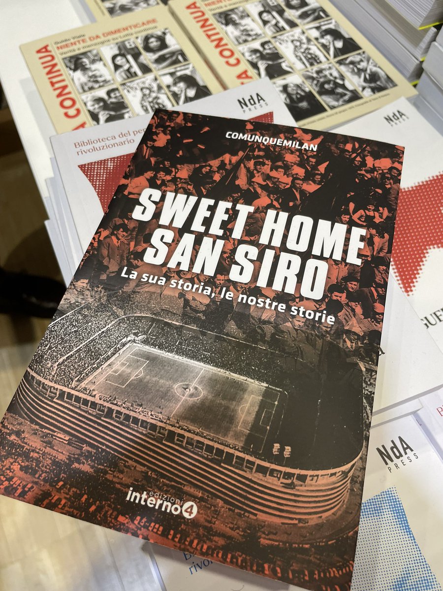 Se andate a #piulibri23 a Roma e chiedete di Sweet Home San Siro (stand E53) trovate alcune copie autografate dal sottoscritto. 

Un valore aggiunto? Assolutamente no. Inchiostro sprecato? Certo. 

Ma ci abbiamo messo tanto cuore ❤️ @ComunqueMilan @Interno4edz