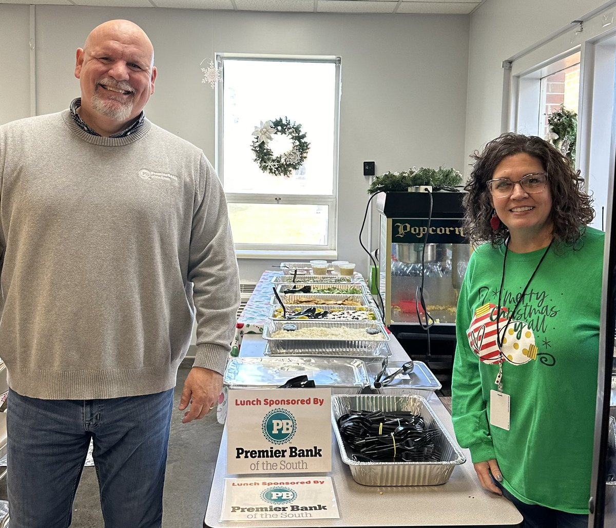 Thank you <a href="/PremierBank_/">Premier Bank</a> for sponsoring the Faculty and Staff lunch on Friday from Taziki’s.  It was delicious, we appreciate your support! #weststory <a href="/EESPrincipal/">David Wiggins</a> <a href="/Tazikis/">tazikis</a>